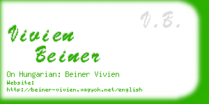 vivien beiner business card